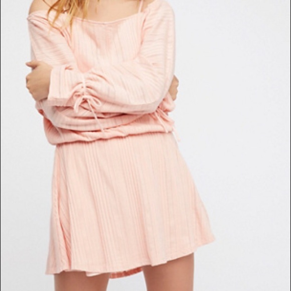 Free People Soak Up the Sun mini dress, peach